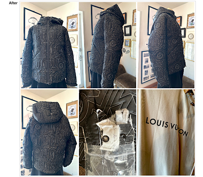 ダウンジャケットお直し事例、ダウンジャケットお直し,アウターお直し,ハイブランド お直し