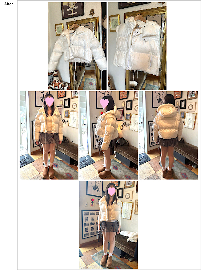 PRADA（プラダ）ダウン,お直し,メンズお直し,ダウン,プラダお直し,ハイブランドダウン,ハイブランド　お直し,表参道　お直し,リサイズ,デザイナーズブランドアイテムお直し,アウターお直し,アウター　リサイズ,アウター　サイジング調整