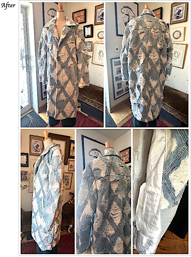 レディースお直し　デニムコート　Y様